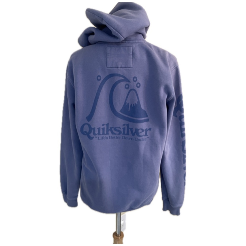 Quiksilver Spring Roll Pullover Purple Hoodie Sz S for Men / Unisex